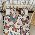 thumbnail image 3 of Flower and Butterfly Duvet Cover and Pillowcase Set for Single Bedding, Bedroom Accessories for Kids Teens, 3 of 5