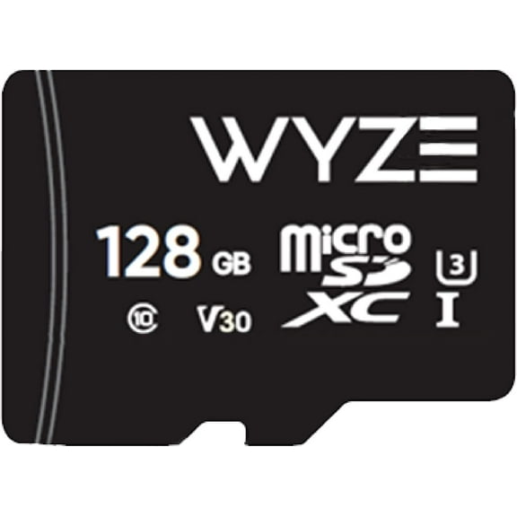 Wyze Expandable Storage 128GB MicroSDXC Card Class 10, Black