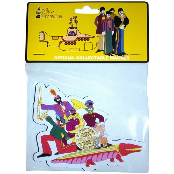 The Beatles Yellow Submarine Band On Croc Fridge Magnet