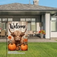 thumbnail image 3 of JOOCAR Highland Cow with Pumpkins Linen Garden Flag for Fall Autumn Home Outdoor Garden Yard Door Decor 12x18 inch, 3 of 5