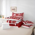 thumbnail image 4 of Erosebridal Rugby Bedding Set Full Size 7 Piece Bed in A Bag Football Comforter Set Teens Super Soft All Season for Bedroom,Sports Fan Reversible Bed Sets, 4 of 5