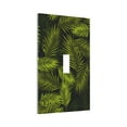 thumbnail image 2 of Kll Tropical Palm Leaves Fern Leaf Wall Plate,Gloss Finish,Standard Size 1 - 5" X 3", Polycarbonate Thermoplastic,Electric Receptacle Plug Covers, 2 of 8