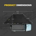 thumbnail image 3 of BUNKER INDUST 180-Degree Free-Standing Vehicle Awning with 3-Color LED Light - Driver-Side Weatherproof Overland Awning for SUV/Van/Truck/Camper, 3 of 9
