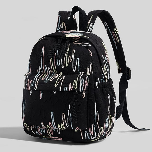 Mochila ligera para niños, para portátil, para hombres y mujeres, ideal para guarderías y conciertos. Negro