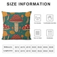 thumbnail image 5 of Qinduosi Throw Pillow Covers Doodle Mushroom Pillow Covers Throw Pillows Decorative Pillow Cases Cushion Covers for Bedroom Livingroom Sofa Farm House White, 5 of 5