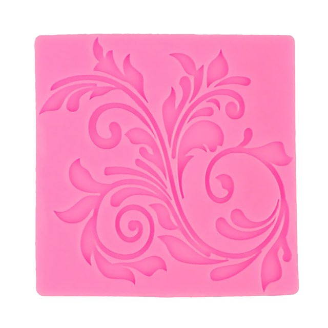 Flor De Silicona Molde De La Torta De La Vid Molde De La Pasta De Azúcar Que Decora La Herramienta Que Cuece Al Horno DIY Baoblaze Molde de la torta