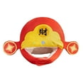 thumbnail image 3 of yotijay Cute Plush Hat God of Wealth Head Cover Funny Headband Cap for Dress up Festival, 3 of 9