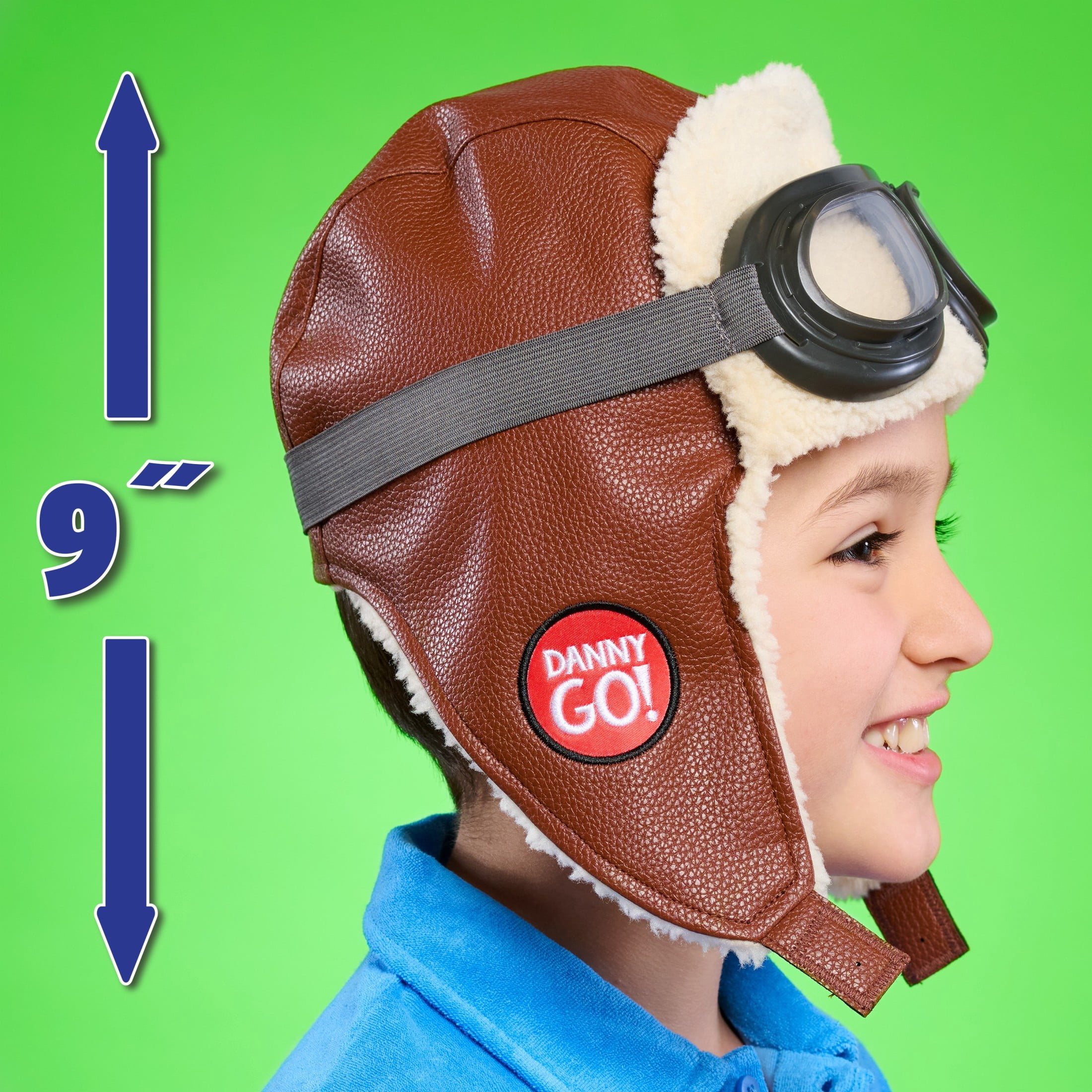 Danny Go! Aviator Hat - Pretend Play Dress-Up Hat for Preschool Kids Inspired by Danny Go! Show