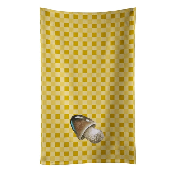 Carolines Treasures BB7214KTWL Straw Mushroom on Basketweave Kitchen Towel 15 X 28" multicolor