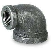 Supply Giant BMRL2121 Black Malleable Reducing Elbow Fitting for High Pressures with Female Threaded Connections, 2-1/2" x 3/4"
