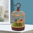 thumbnail image 4 of Operated Singing Bird Realistic Birdcage Toy Natural Sound Interactive Bird Cage Toy with Sound Light, 4 of 9