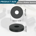 thumbnail image 2 of 36Pack Thick Rubber Spacer, 13/16 Inch OD x 3/16 Inch ID x 3/16 Inch Thickness, 2 of 6