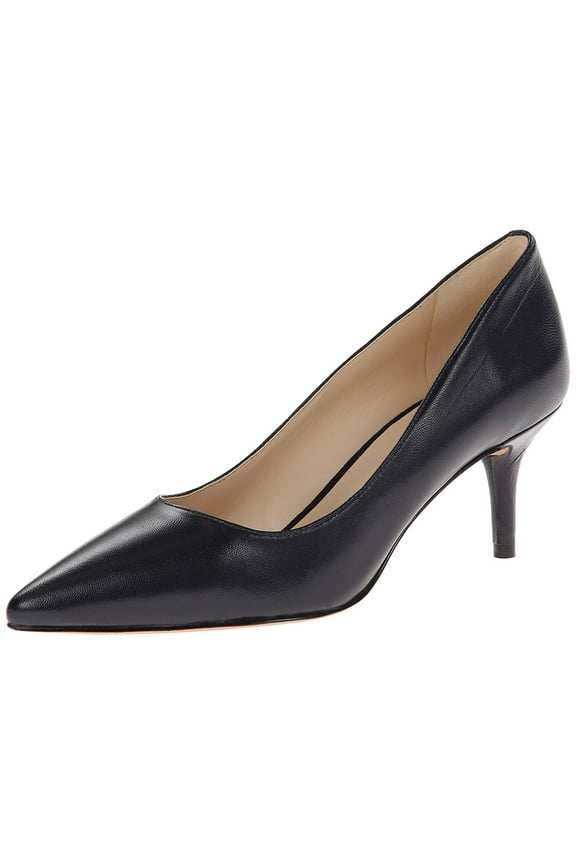 Nine West Womens Margot Leather Pointed Toe Classic Pumps
