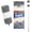 Gray-white, variant on Duster with Extension Pole & Flexible Head, Gray Feather Duster, Long Ddusters for Cleaning for High Ceilings, Walls, Fans, Cobweb and Furniture