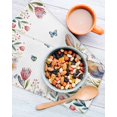 thumbnail image 3 of Easter Kitchen Dish Towels for Drying Dishes Set of 2, Spring Flowers Wreath Rabbit Budding Florals Waffle Weave Microfiber Hand Tea Bathroom Towels Quick Dry & Absorbent Towel 12x12, 3 of 7
