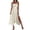 Beige, variant on THDHVS Wedding Guest Dress,Plus Size Cocktail Dress,Women Summer Cowl Neck Sleeveless Slip Dress Pleated Detail with High Slit Black