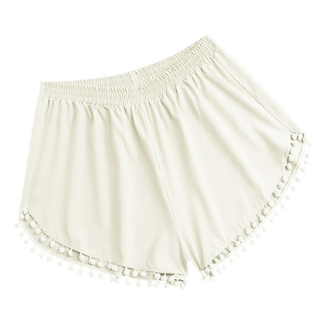 Birdeem Short de Bain pour Femmes, Femmes, Uni, Taille Haute, Plage, Short de Natation Conservateur