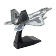 thumbnail image 2 of Avión de fundido a presión 1/100 USA F22, colecciones de juguetes para niños, avión de simulación con soporte, modelo de avión para gabinete, , base negra, 2 of 8