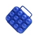 thumbnail image 2 of Wosthever Estuche para huevos de 12 rejillas, práctico contenedor multifuncional, caja de almacenamiento plegable para huevos, utensilios de Organizadores de utensilios de cocina Azul 12 piezas, 2 of 6