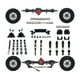 thumbnail image 3 of Kit de bricolaje para eje delantero y trasero, varillas de fijación de eje trasero de repuesto, soportes de metal, actualización robusta para coche RC Negro, 3 of 8