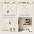 thumbnail image 5 of Rattan Laundry Room Wall Cabinets with Adjustable Shelves，24INCH Bathroom Cabinets Wall Mounted, Wall Cabinet Storage for Bedroom/Kitchen, Black, 5 of 6