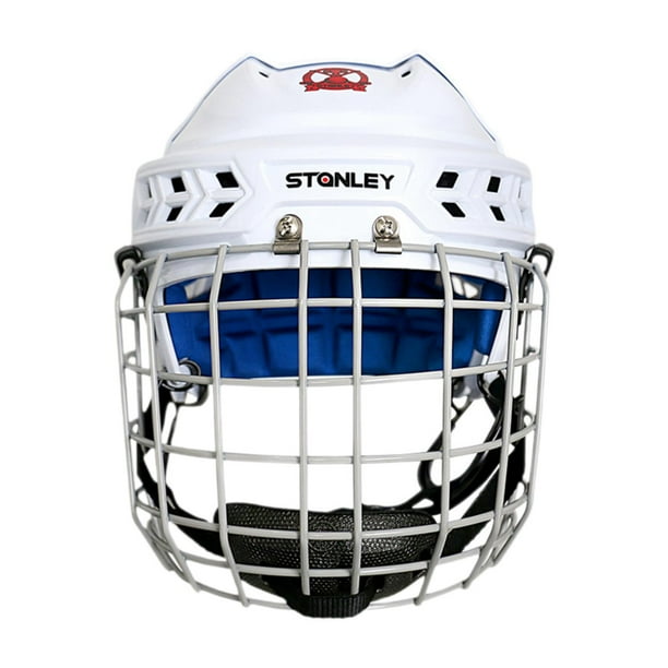 Casco de hockey Casco de jugador de hockey sobre hielo Equipo ajustable Casco de patinaje sobre hielo para L