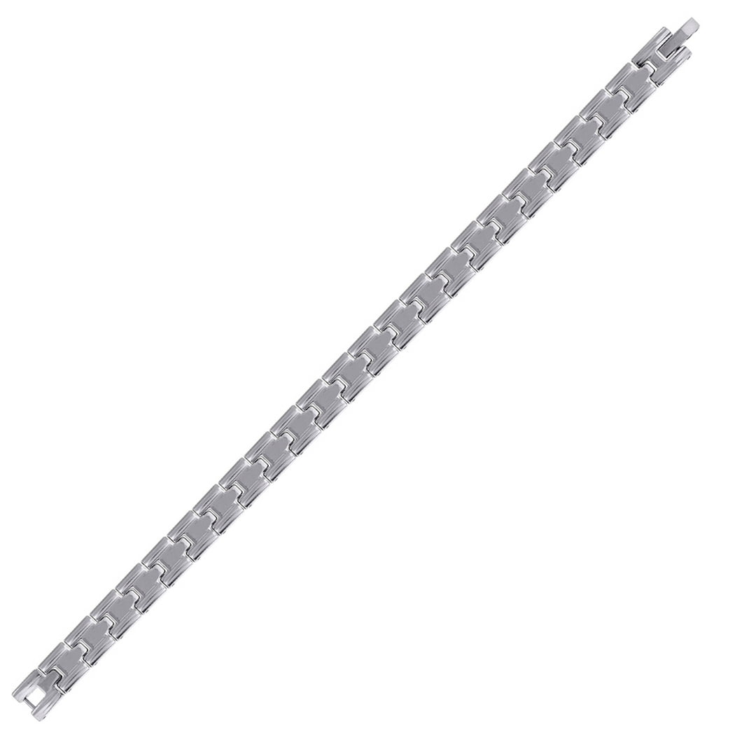 Stainless Steel Mens 8.5 Inch Bracelet Link Bracelet for Men