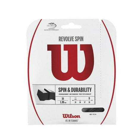 UPC: 0887768758066 | Wilson Revolve Twist Tennis String Set (Grey 16G)