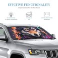thumbnail image 2 of Bingfone Colorful Wolf Head A Car Windshield Sunshade,Sun Foldable Sun Shield Sun Visor for Car - Medium, 2 of 8