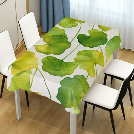 

ALAZA Graphic Leaves Summer Rectangle Tablecloth Tablecover Dinning Table Cloth 60 x90
