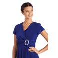 thumbnail image 3 of R&M Richards Women's Short-Sleeve Faux-Wrap Dress, 3 of 3