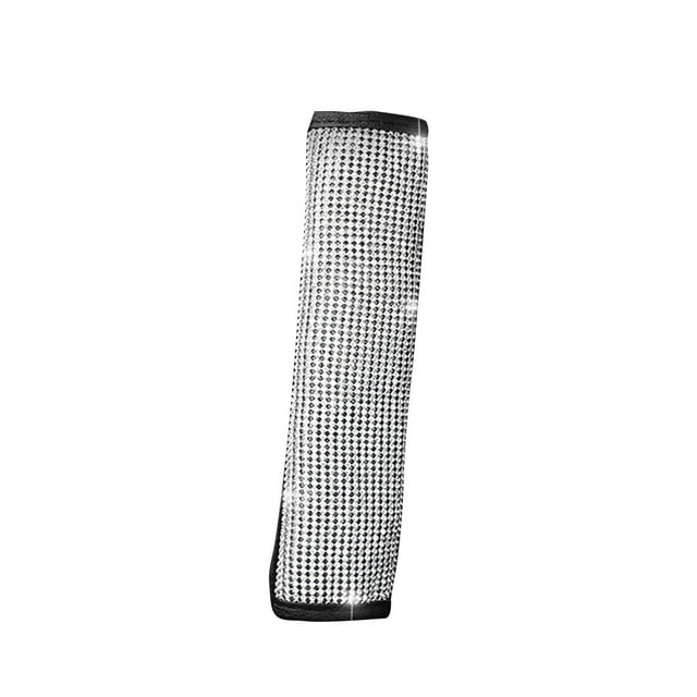 1 funda universal para cinturón de seguridad de coche con cristales brillantes y acolchado para los hombros