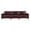 3 Seats-Burgundy, variant on Mid-Century Modern Faux Leather Sofa, 3 Seats PU Leather Upholstered Couch With Solid Wood Legs For Living Room Apartment Office
