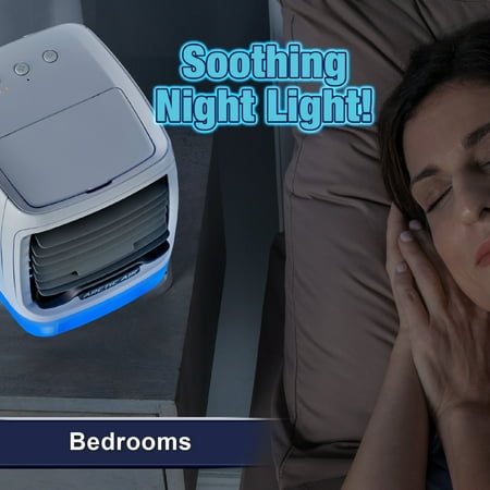 Arctic Air Chill Zone Evaporative Air Cooler, Portable Cooler with 4 Fan Speeds, LED Night Light