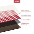 thumbnail image 3 of Sunlit Set of 2 Anti Fatigue Kitchen Floor Mat, Non Slip Waterproof Comfort Standing Mat, 0.4 Inch Thick Cushioned Farmhouse Kitchen Rug Runner, White Red Buffalo Check (17"x28"&17"x47"), 3 of 7