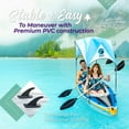 thumbnail image 5 of Sunlite Sports Tandem Inflatable Kayak with Canopy and Pump for Lakes & Rivers, 5 of 9