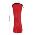 thumbnail image 2 of Toystoory Soporte para vajilla Vajilla ligera Bolsa de tela Estuche para el almuerzo Cuchara Bolsas de acero Color sólido Estuches para parques Organizadores de utensilios de cocina Rojo, 2 of 6