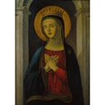 thumbnail image 2 of Baldassare d'Este 11x14 Black Ornate Wood Framed Double Matted Museum Art Print Titled: Mater Dolorosa (15th Century), 2 of 5