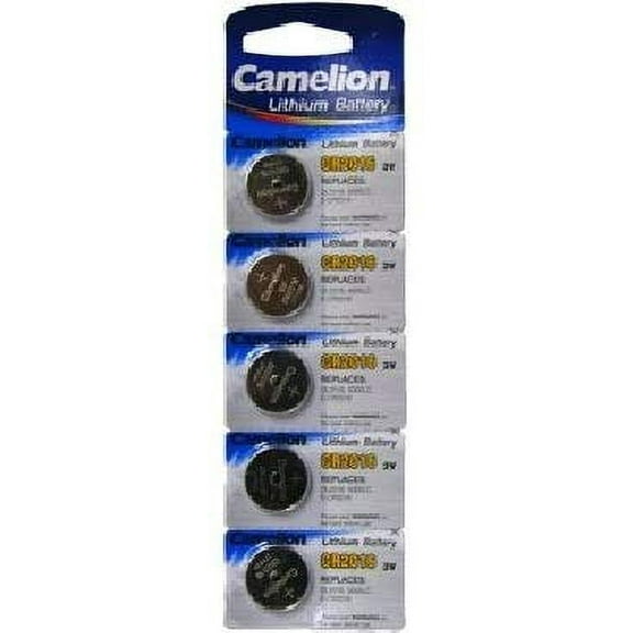 5 x CR2016 Camelion 3 Volt Lithium Coin Cell Batteries