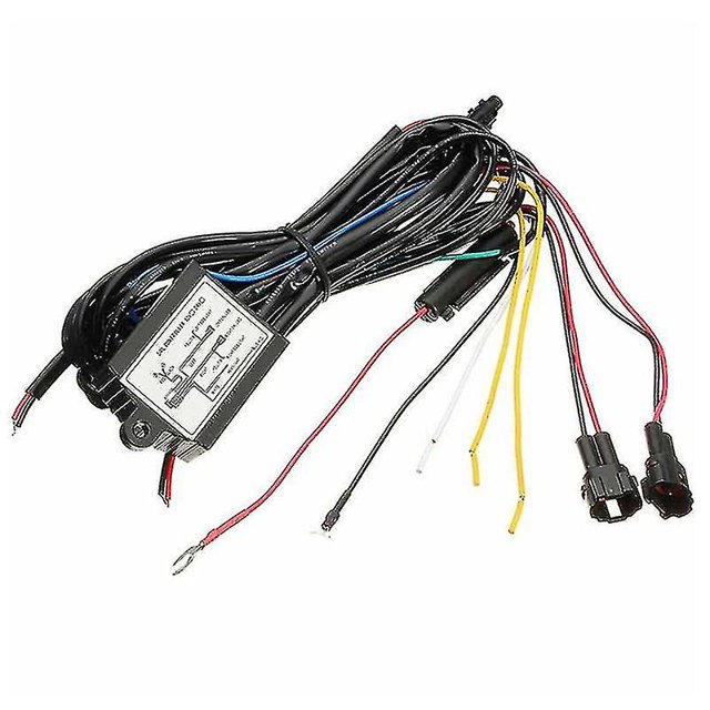 Car DRL Daytime Running Light Dimmer Dimming Relay Control Switch Harness 12V