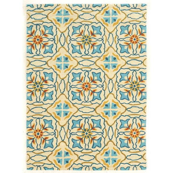 Riverbay Furniture 5' x 7' Hand Tufted Rug in Ivory