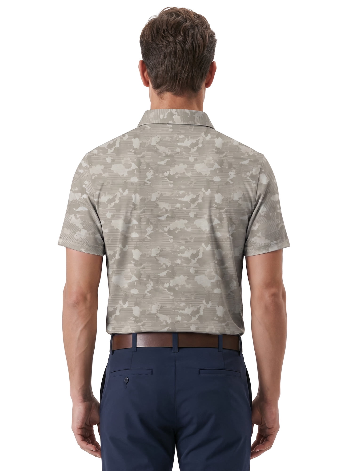Ben Hogan Performance Men's & Big Men's Camouflage Print Short Sleeve Polo Shirt, Sizes S-4XLT