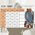 thumbnail image 4 of TEMOFON Long Sleeve Shirts for Women Fall Tops Crew Neck Tunics Blouse with Pocket Casual Side Slits Shirts for Women Pullover Sweatshirts Solid Color Bluegray Size M, 4 of 4
