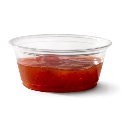 Fit Meal Prep 250 Pack 3.25 oz BPA Free Condiment Cups No Lids, Disposable Jello Shots Containers, Small Dipping Sauce Cups, Plastic Ramekins in Bulk, Stackable Souffle Cups for Sample, Portioning