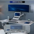 thumbnail image 3 of VIVO Pneumatic Arm Ultrawide Monitor and Laptop Desk Mount for Screens up to 49", 3 of 8
