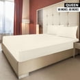 thumbnail image 2 of Sábana bajera Utopia Bedding Queen Ivory de microfibra, 2 of 6