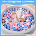 thumbnail image 6 of Foam Ball Pit,Large Foam Kids Ball Pool,Safe and Soft Play for Baby Infants and Toddlers Ages 1-3, Round Shape, No Balls Included, 6 of 7
