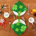 thumbnail image 4 of Coolnut St. Patrick's Day Clover Cloth Napkins Set of 1,Reusable Washable Polyester Dinner Table Napkins for Family,Kitchen,Dining,Party Decor, 4 of 7