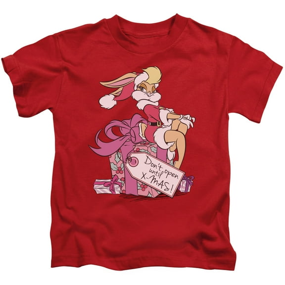 Trevco Sportswear LT203-KT-1 Looney Tunes Lola Present Toddler Short Sleeve T-Shirt, Red - Large 4T