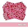 thumbnail image 4 of Valentine’s Day Placemats for Dining Tables Set of 4 - Waterproof Red/Pink Love Heart Place Mats Vinyl Non-Slip Table Mats for Valentines Dinner, Wedding Party Table Decor, 12x18 Inch, 4 of 6
